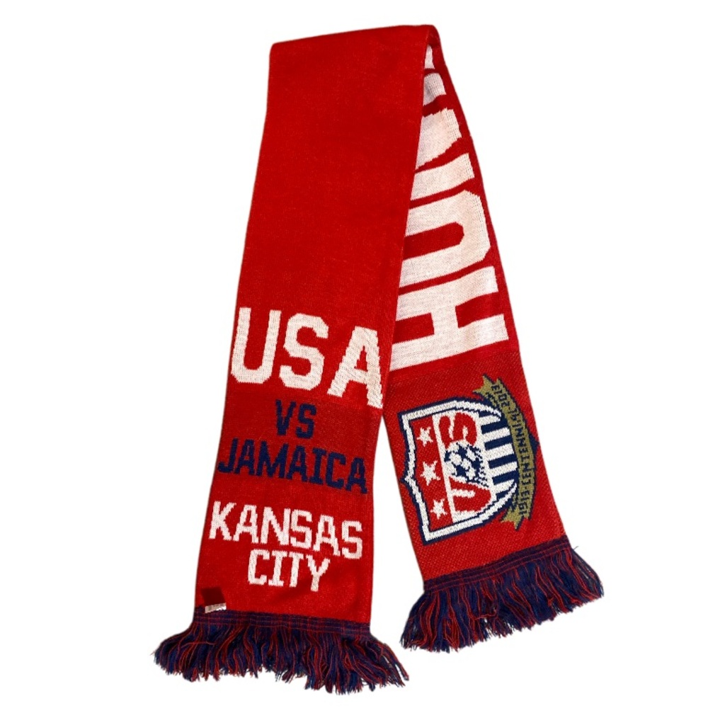 RARE! USA US Soccer 2013 Land of the Free Scarf USA vs Jamaica Game - One Size